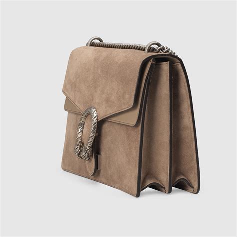 gucci dionysus brown suede|Gucci Suede Dionysus Shoulder Bag .